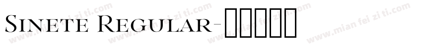 Sinete Regular字体转换